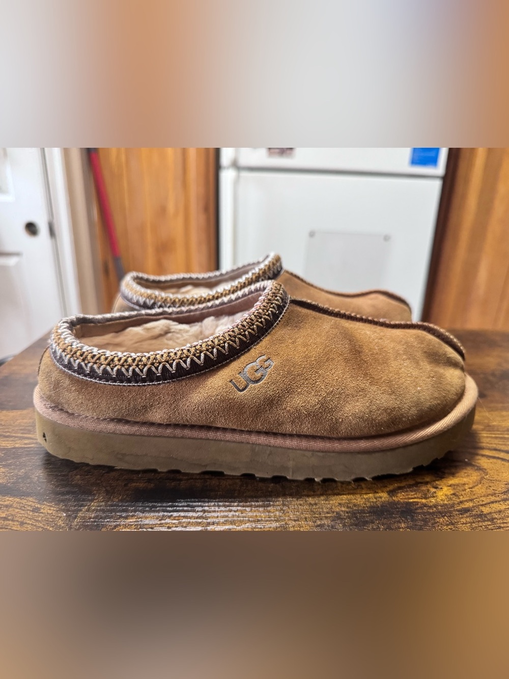 UGG Classic Tasmans Chestnut Brown Slippers Clogs Size US 9 / EU 40